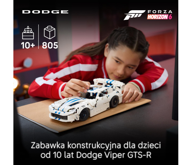 LEGO TECHNIC 42234 Samochód sportowy Dodge Viper GTS-R - 1547396 - zdjęcie 5